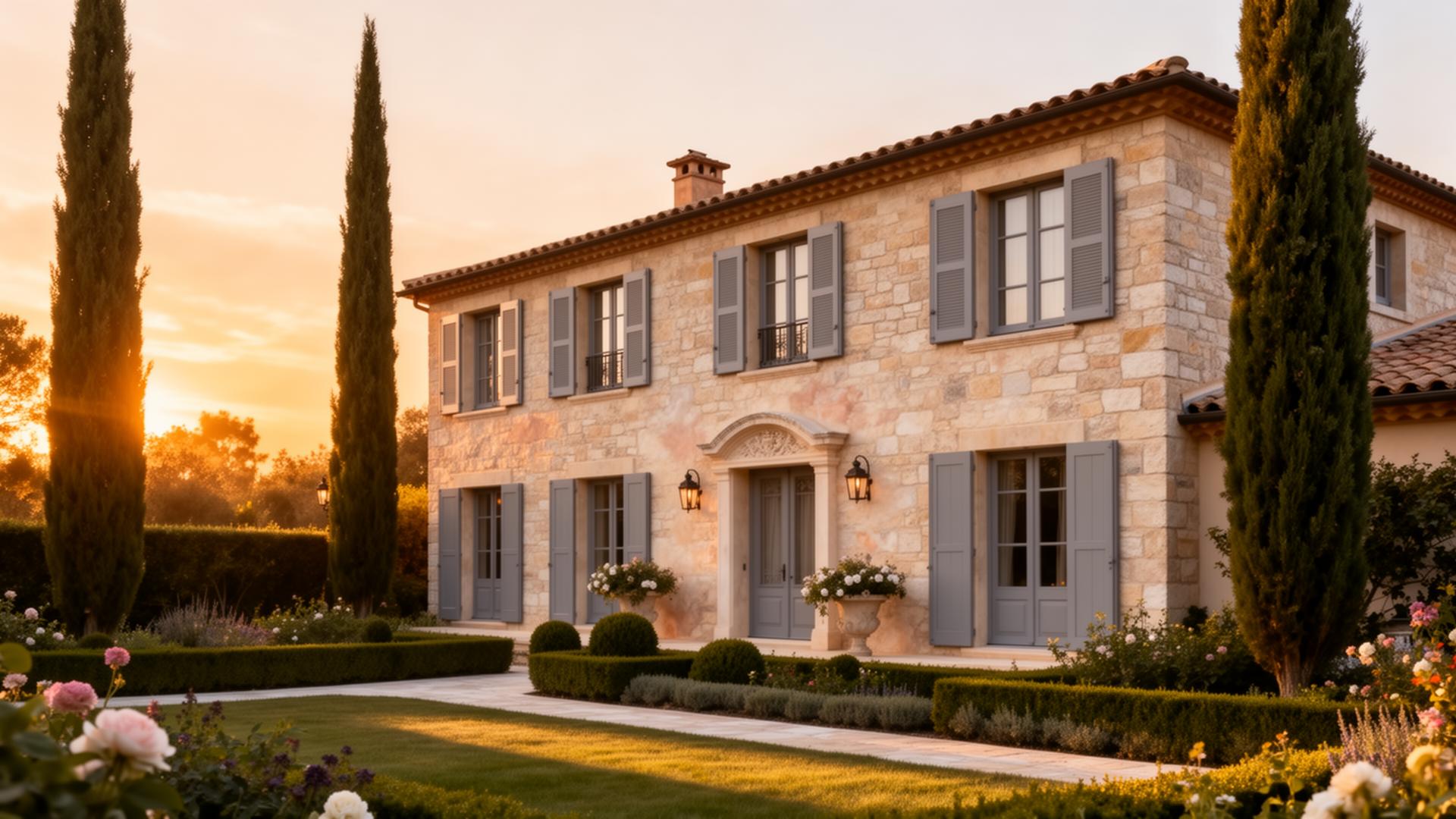 Maison provençale rénovée par Pro Tech Peinture dans l'Hérault